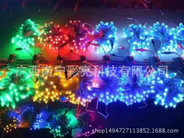 LED外露燈串 9mm12mm紅光白光 沖孔燈 穿孔燈 點陣字 外漏燈 字