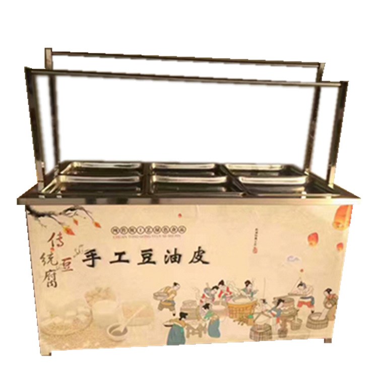 廠家直銷酒店4盤(pán)油皮機(jī) 現(xiàn)貨 可定制圓盤(pán)油皮機(jī) 蒸汽式受熱均勻