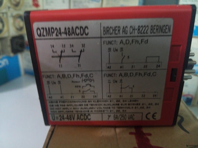 時間繼電器	BIRCHER	QZMP24-48ACDC