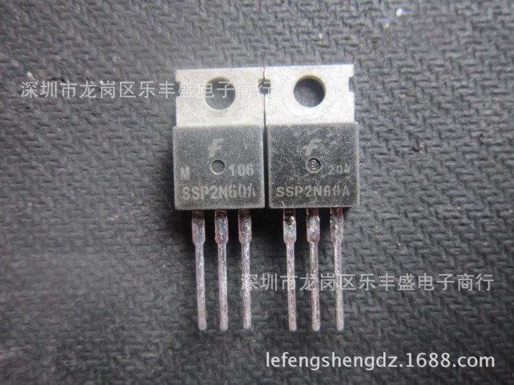 SSP2N60A 拆機仙童 TO-220 N通道 功率MOS 2A 600V