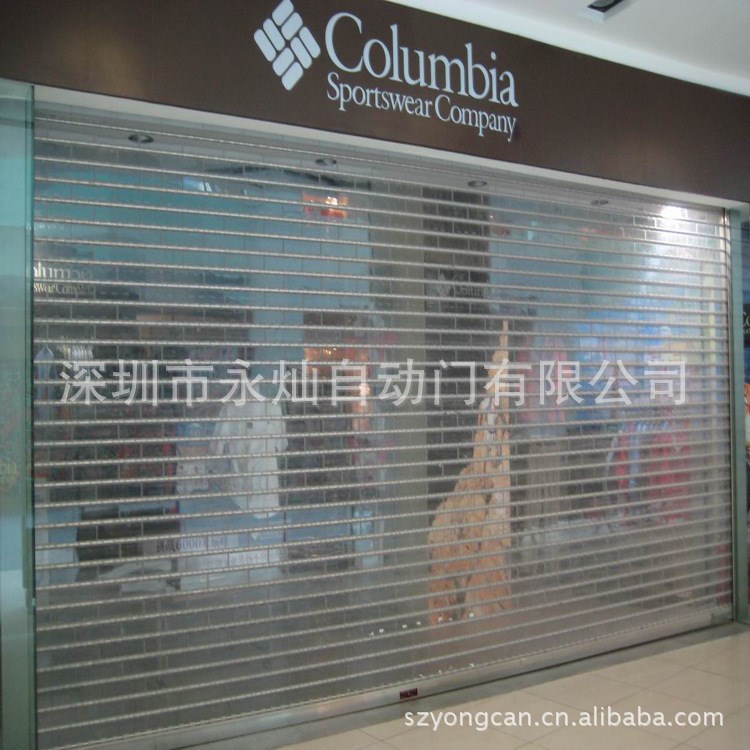 深圳豪華水晶卷簾門 電動水晶卷簾門 不銹鋼透視卷簾門