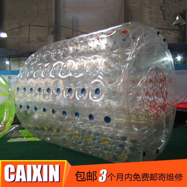 廠家批發(fā) 材質(zhì)水上充氣滾筒 水上游樂運(yùn)動設(shè)備 可來樣定制