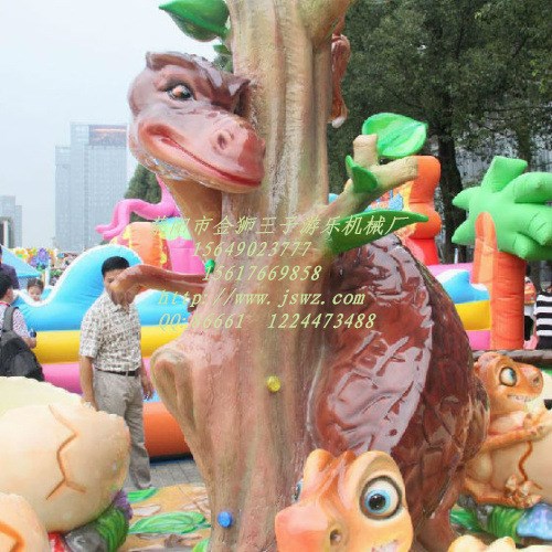 新穎好玩的旋轉恐龍廠家直銷現貨供應新款游樂設備