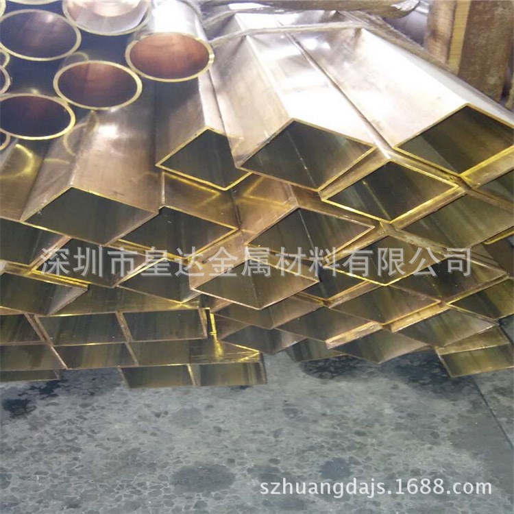 供應(yīng)黃銅方管 H59 H62 H63 H65黃銅扁管 H68/H70矩形方形黃銅管