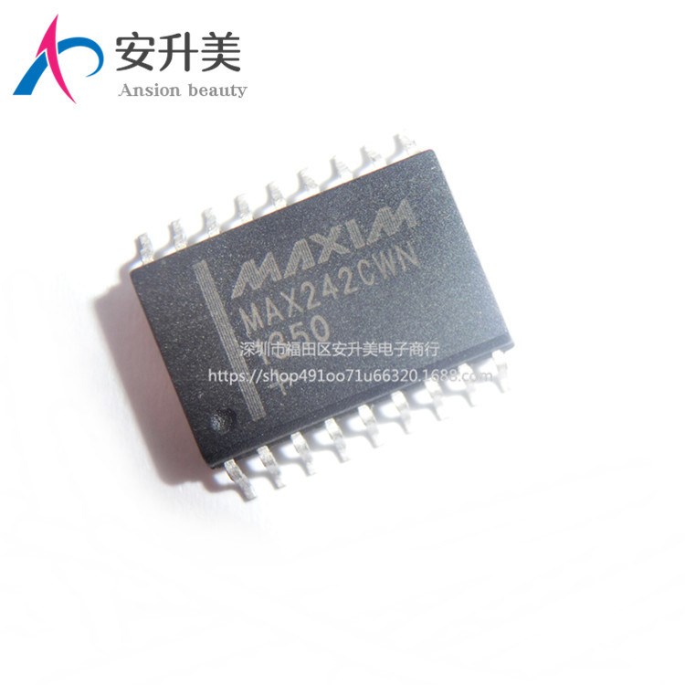 MAX242CWN 貼片 SOP18 全新原裝 MAXIM 收發(fā)器IC 全系列現(xiàn)貨