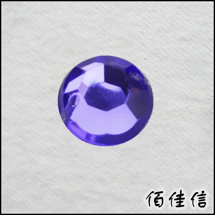 環(huán)保平面雙孔亞克力臺(tái)灣鉆 手縫鉆 diy飾品