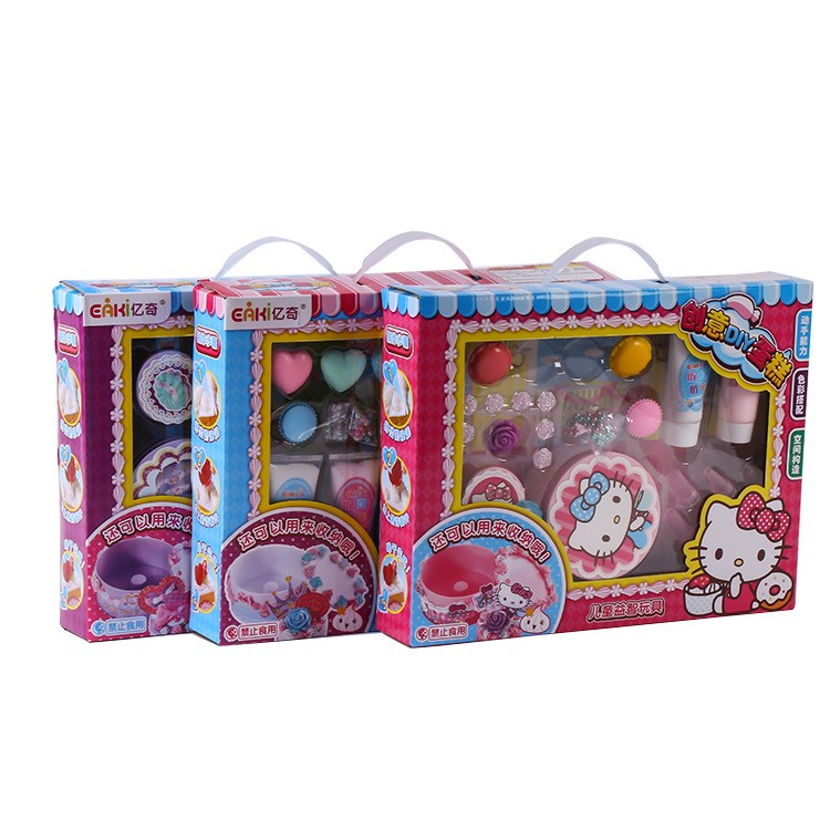 億奇DIY手工制作仿真蛋糕超輕紙粘土奶油膠果醬食玩套裝