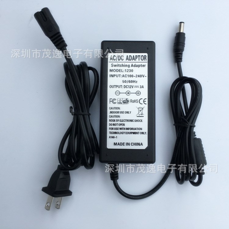 12V3A 液晶顯示器電源 12v3a 電源適配器 監(jiān)控 開關(guān)電源 帶燈