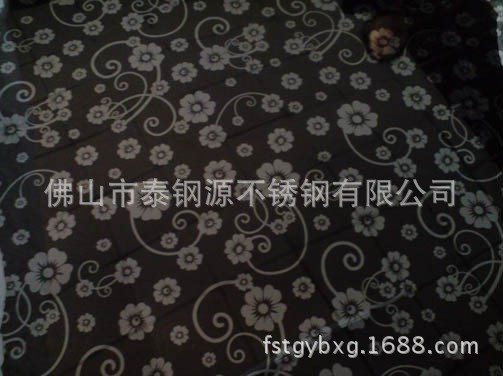 不銹鋼櫥柜門彩板泰鋼源彩色不銹鋼衛浴廚柜裝飾板黑鈦太陽花