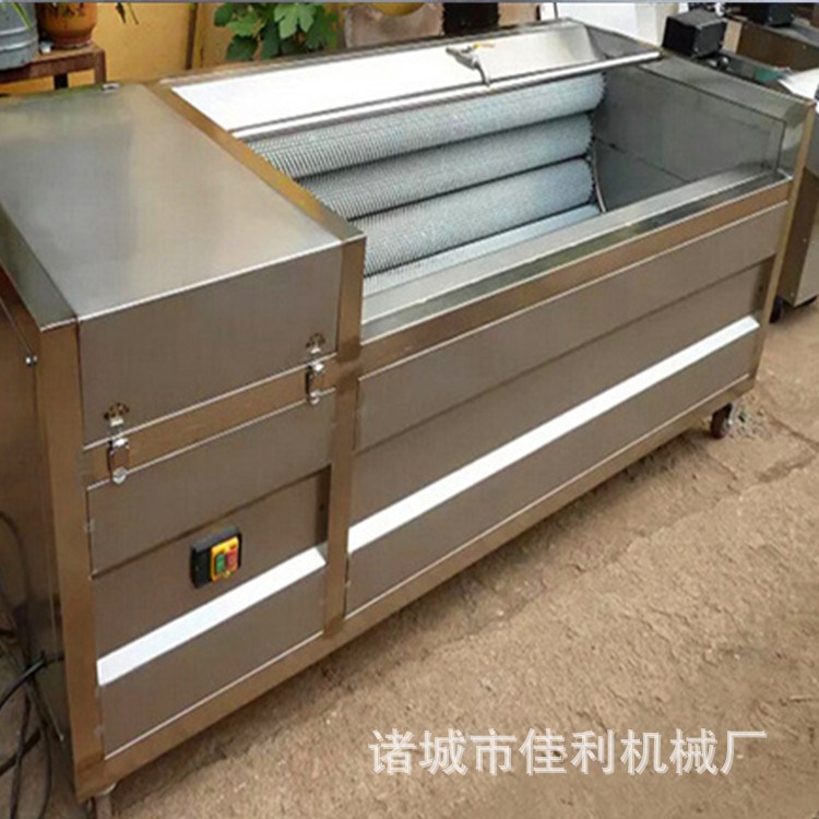 生姜清洗去皮機(jī) 佳利食品機(jī)械加工定制 鮮姜清洗加工設(shè)備