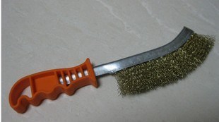 廠家直銷工具刷，鍍銅絲刀刷，手工除銹金屬絲刷 磨具