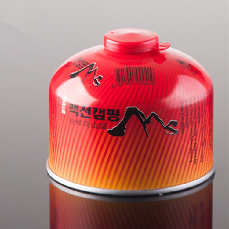 脉鲜户外炉头野炊燃料野炊装备丁烷气体燃料高山高原燃气扁气罐红