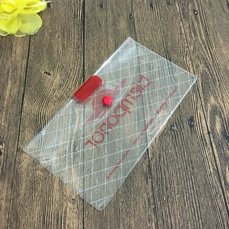 廠家直銷批發透明pvc按扣信封袋 通用票據袋防靜電塑料袋可印logo