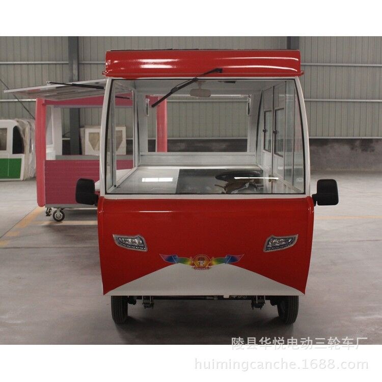 電動(dòng)小吃車 成人創(chuàng)業(yè)四輪移動(dòng)餐車小吃房車 無煙燒烤車房車小吃車