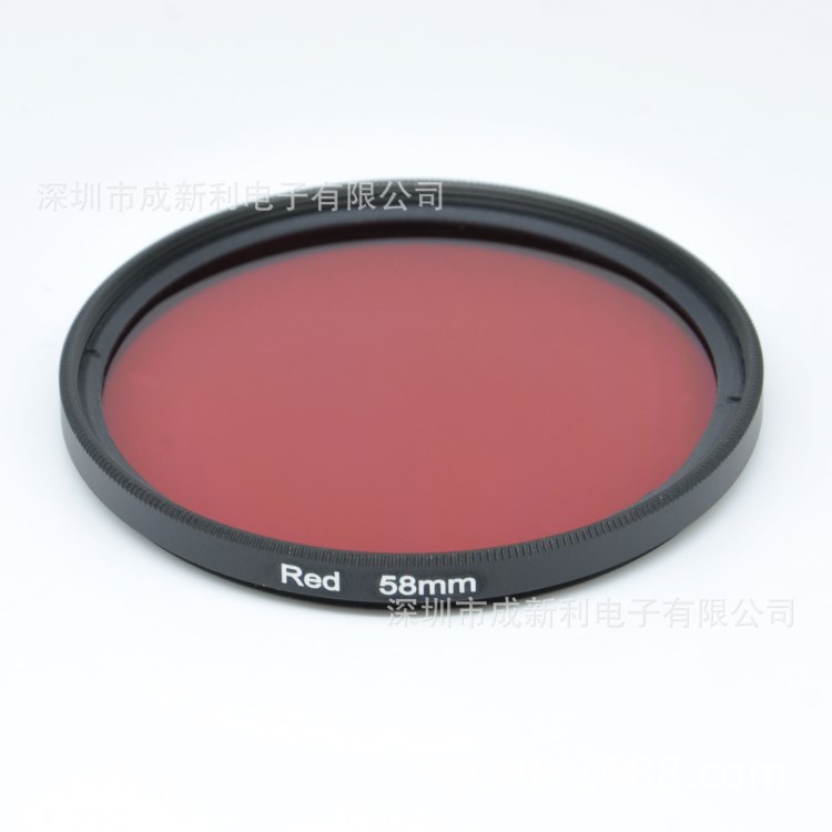 58mm 紅色濾鏡 相機數(shù)碼濾鏡 單反濾鏡 全色濾鏡 濾色鏡 RED