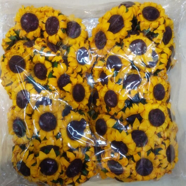 廠家直銷黃色向日葵紙花仿真小太陽花婚慶禮品手工DIY配件頭飾花