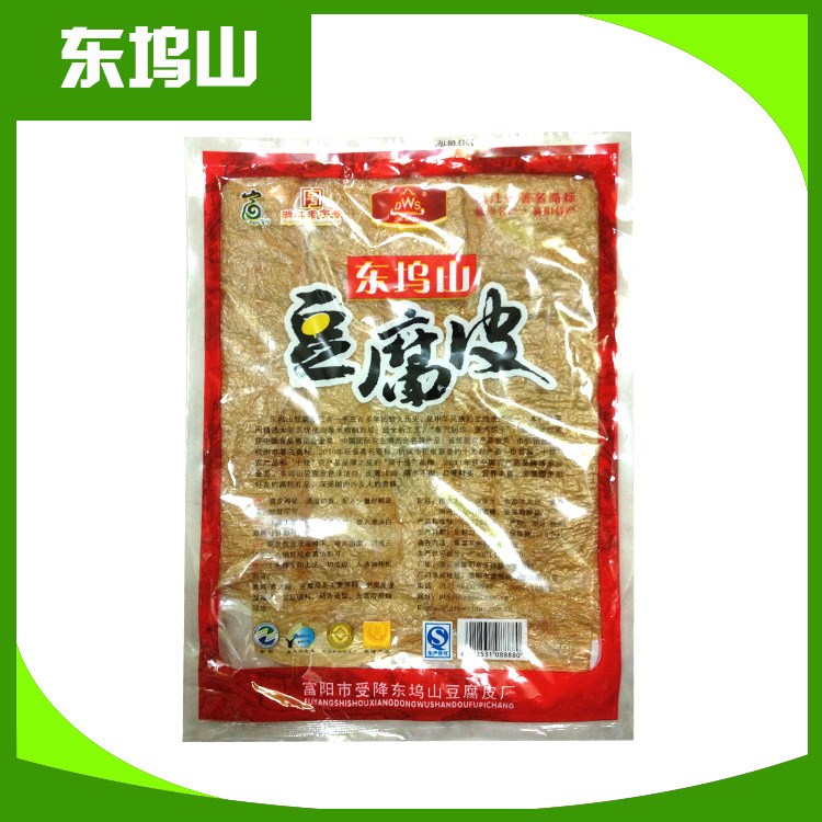 廠家直銷豆制產(chǎn)品 東塢山豆腐皮125g/袋豆腐衣一件代發(fā)