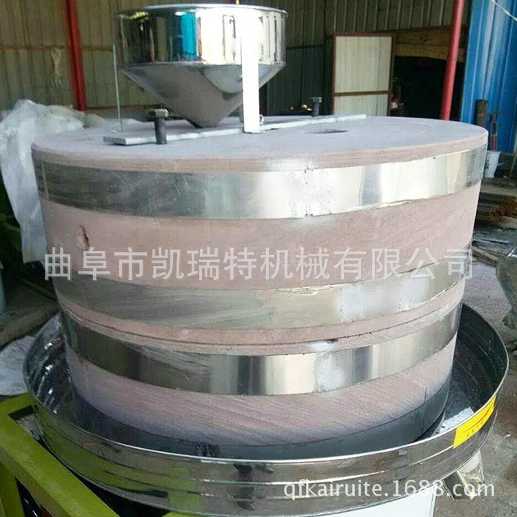 電動石磨豆?jié){機廠家 香油芝麻醬石磨磨醬機 廣東石磨腸粉設備