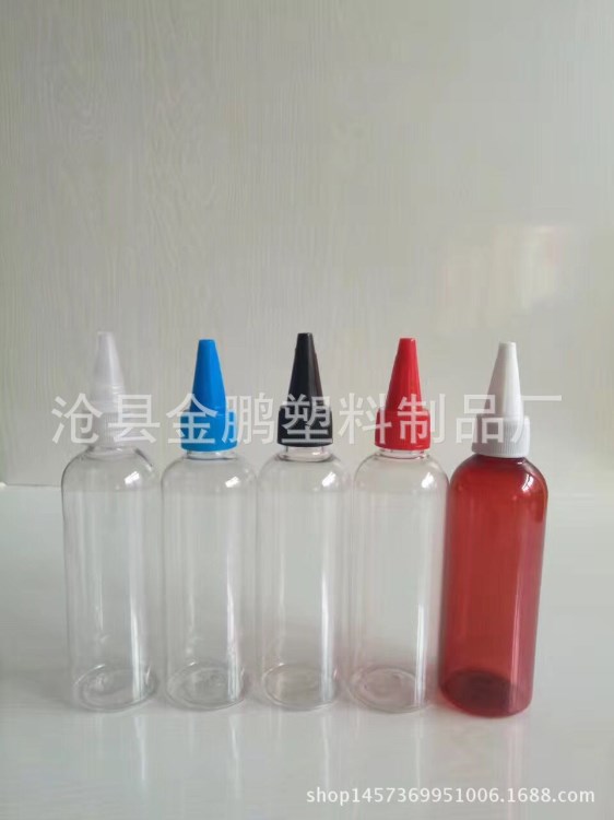 100ml PET透明尖嘴瓶 膠水瓶 尖嘴蓋瓶  現(xiàn)貨供應(yīng)