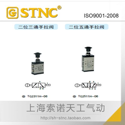 【STNC索諾天工】二位三通手拉閥TG2311H-06可代替（3L110）3R110