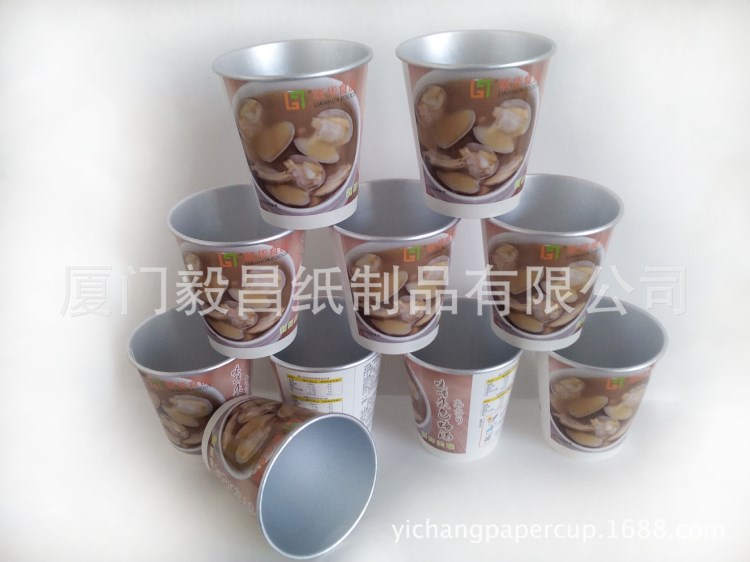 264）10oz雙層鋁箔杯一次性隔熱雙層湯杯湯碗 環保紙質燕窩杯