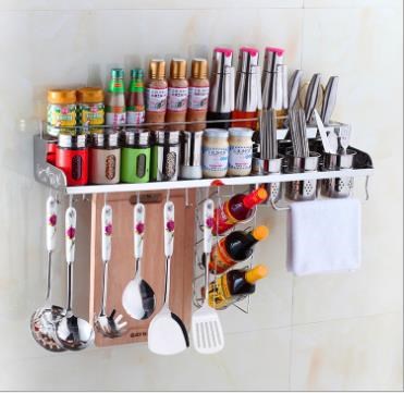 一體化集成化廚房掛件置物架壁掛304不銹鋼調味料架新款兩層濟南