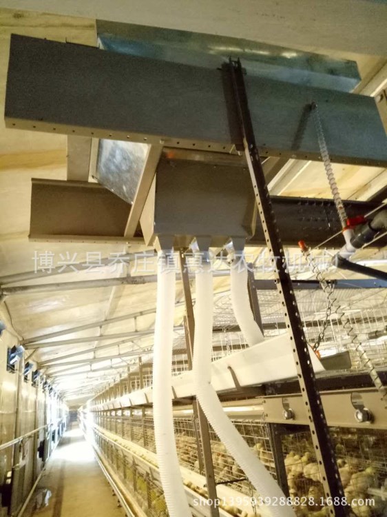 廠家直銷養殖場兩列三層籠養肉雞，蛋雞自動上料機，自動加料車，