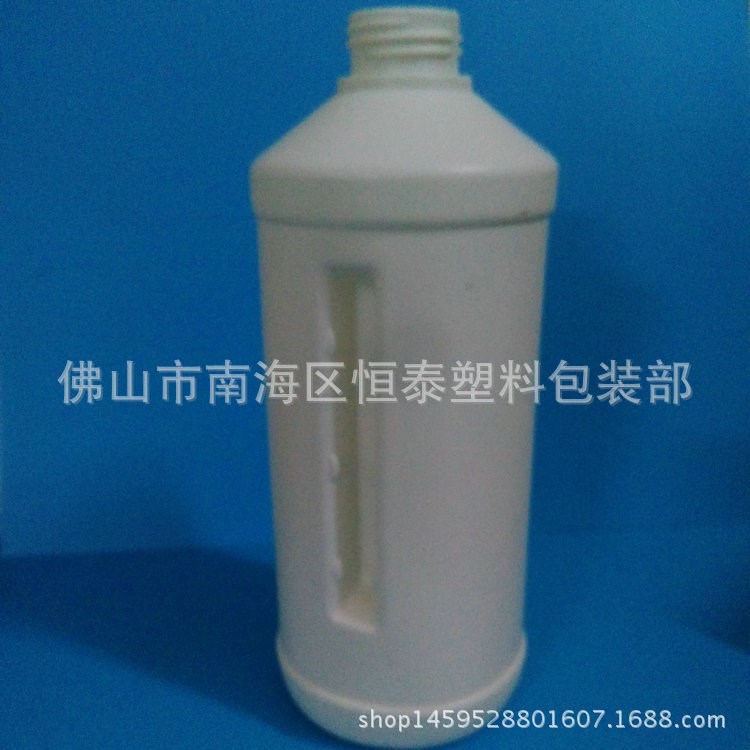 廠家供應(yīng)500ML塑料瓶 PE 圓形 直筒 帶凹槽 化工材料包裝瓶 小口