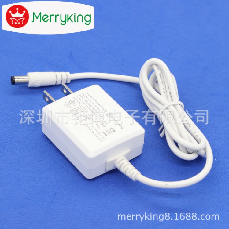 MERRYKING品牌 PSE 12V1A白色日規電源適配器 TUV公司