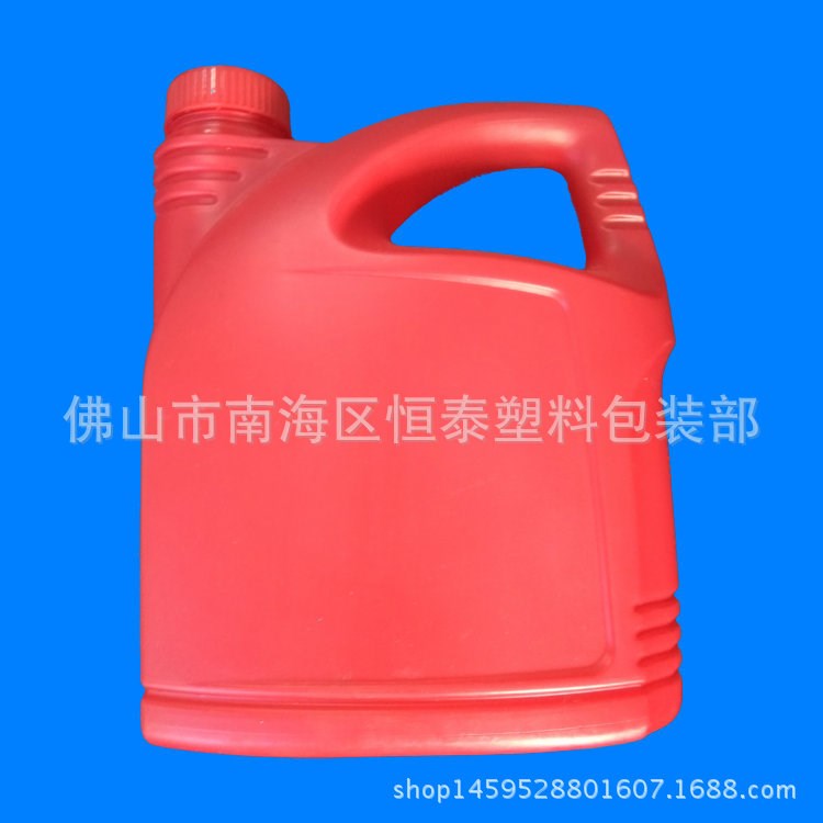 廠家供應(yīng)4L機(jī)油瓶 桶 罐 汽車潤滑油包裝 PE瓶 化工  塑料包裝桶