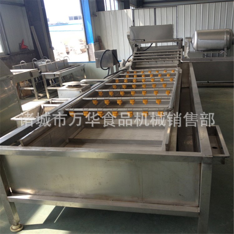 全自動蔬菜清洗流水線 中藥材毛刷清洗機 中央廚房清洗流水線