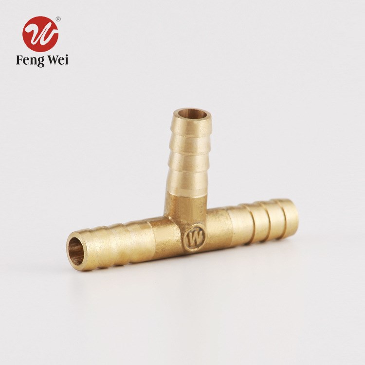 廠家直銷T型丁字三叉寶塔 各種皮管接頭 液壓氣動銅配件