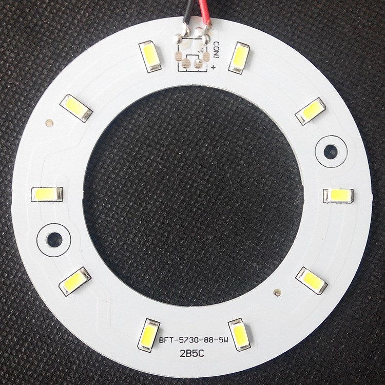 LED　5W　圓形　吸頂燈光源板　5730　2并　5串　內(nèi)54外88