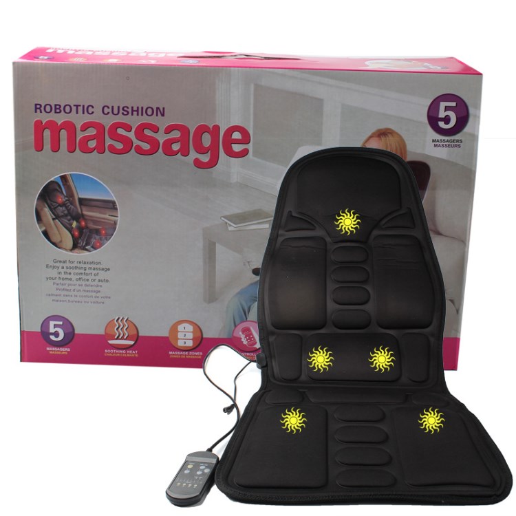 廠家直銷 massage車用按摩坐墊  振動(dòng)加熱按摩汽車坐墊