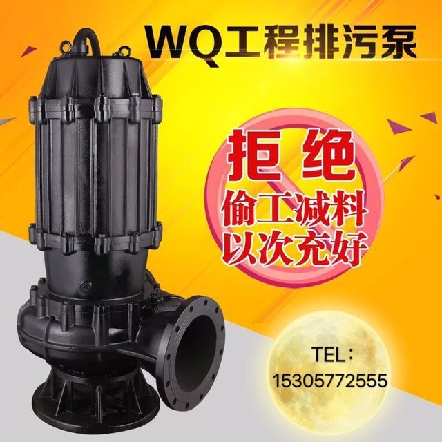 WQ型大型排污污水泵 DN200口徑8寸大口徑30kw污水電泵