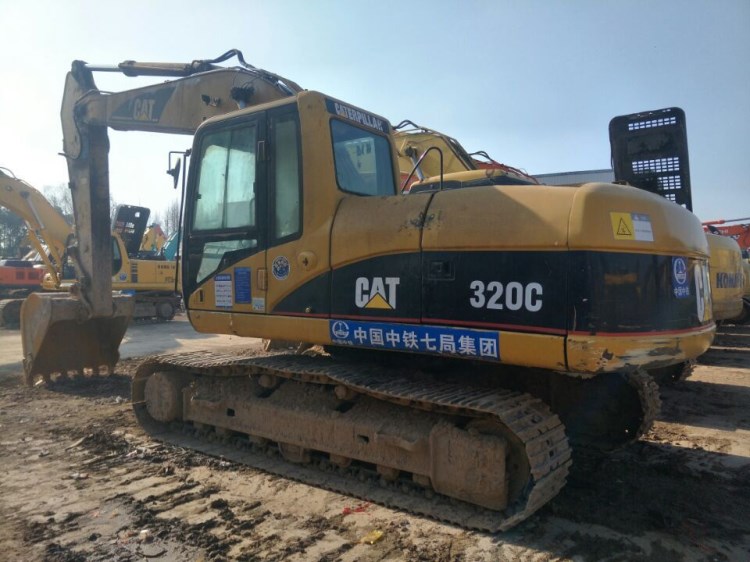卡特320C挖掘機原版油漆，二手200挖掘機報關手續，