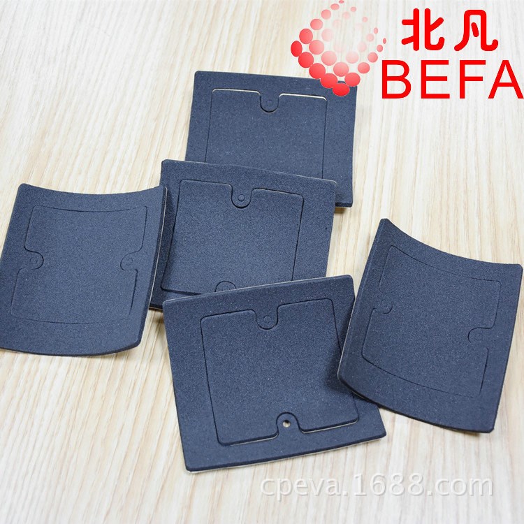 厂家供应单面背胶插座板防火泡棉垫桌面插座内衬eva发泡垫