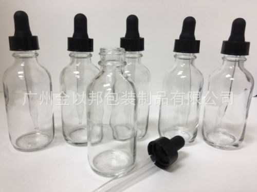 现货供应 120ml透明波士顿瓶 透明波士顿玻璃瓶120ml 烟油瓶