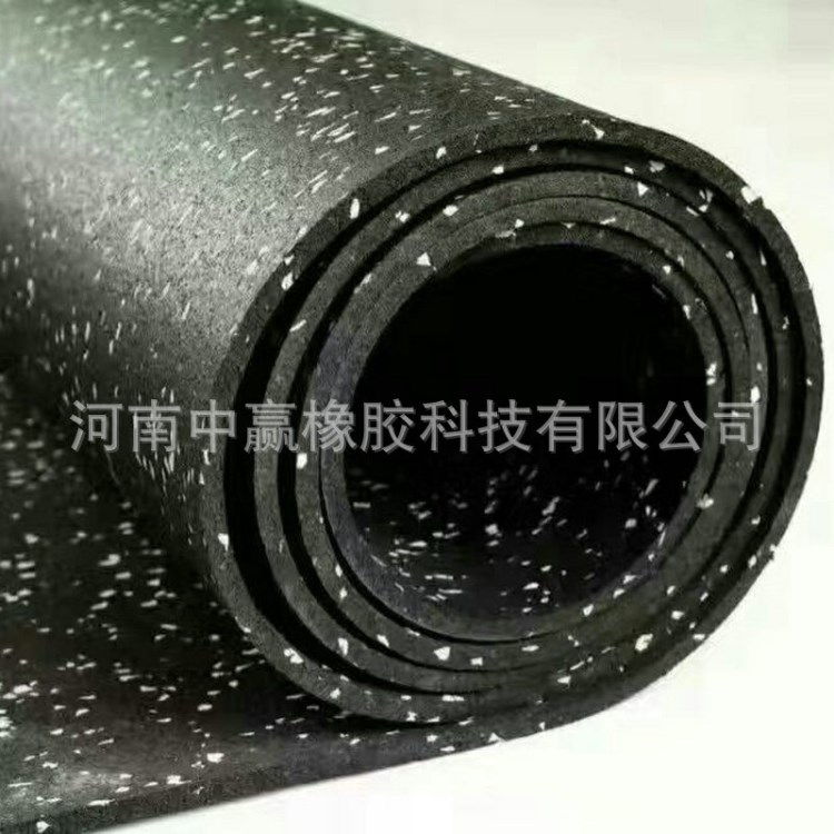 廠家直銷EPDM橡膠材料地墊 健身房減震隔音墊 橡膠卷材防震墊定制