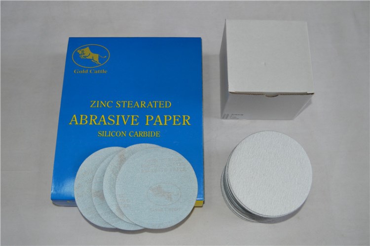 金牛砂紙磨片植絨背絨拉絨自粘搭扣砂紙碟片【可以加工多孔】