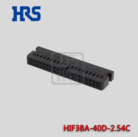 2.54mm間距膠殼HIF3BA-40D-2.54C現(xiàn)貨 Hirose廣瀨40pin膠殼秒發(fā)