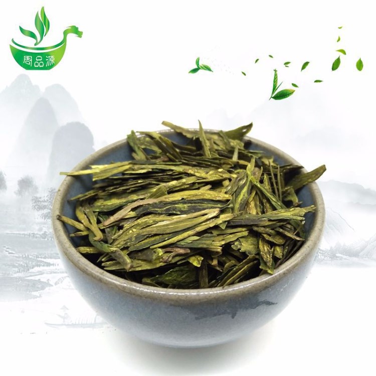 周品源西湖龍井高山綠茶散裝生態(tài)杭州龍井茶2018新茶茶葉一件代發(fā)