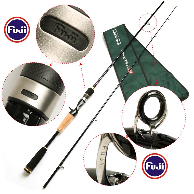 愛(ài)路亞 日本富士導(dǎo)眼輪座 槍柄輕雷竿 Casting Rod MPC 702H