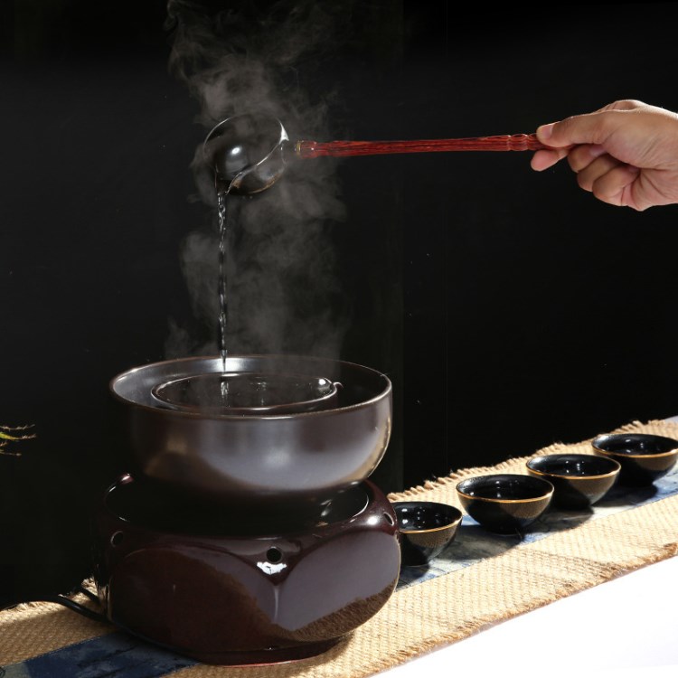 陶瓷茶具耐熱不開(kāi)裂煮茶碗電陶爐煮茶器禮盒套裝