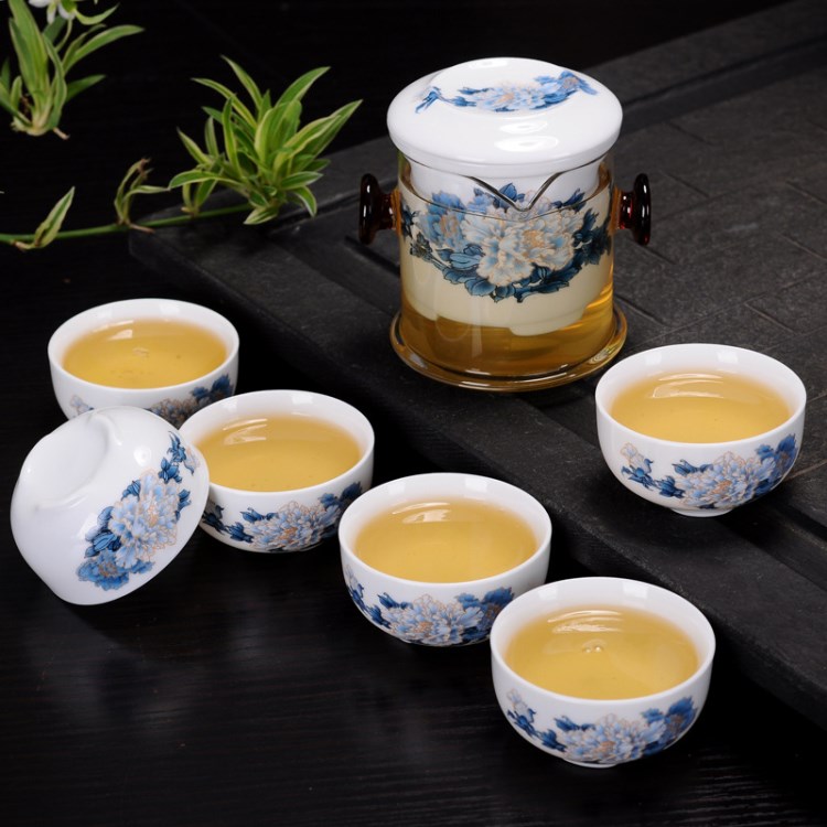 青花瓷紅茶泡茶器 紅茶茶具陶瓷禮品廣告茶具耐熱玻璃批發(fā)