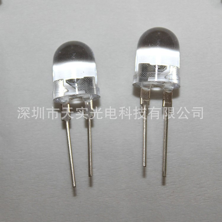 廠家供應庫存10MM直插橙色LED