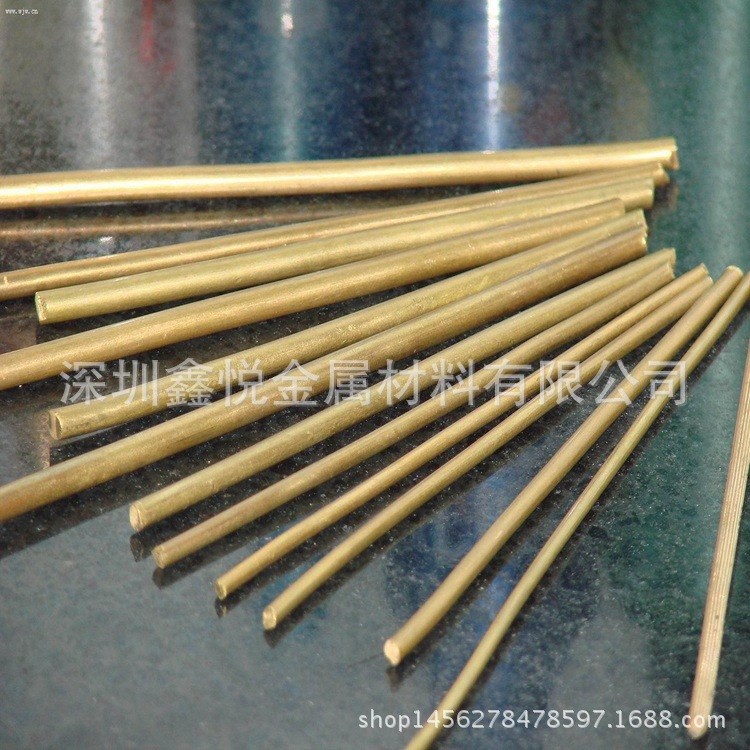 供應直徑1.5mm1.8mm黃銅棒現貨切割零售h59黃銅棒小直徑現貨直銷