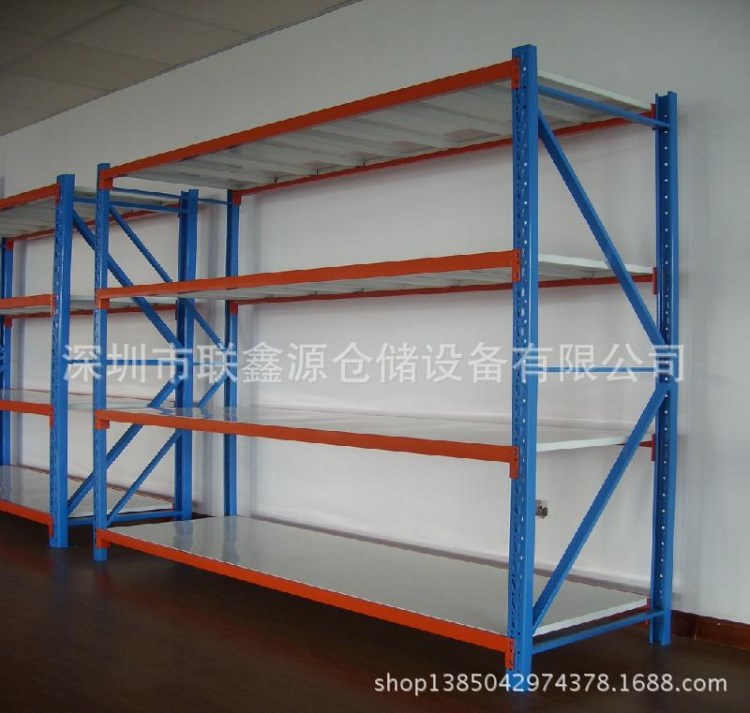 深圳廠家直銷200公斤倉庫貨架，羅湖倉儲貨架，南山貨架批發