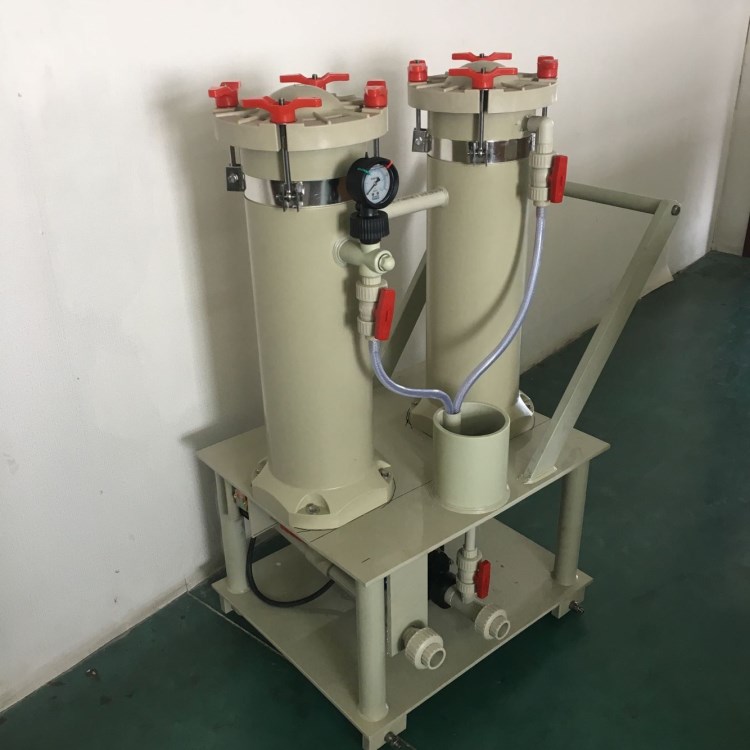 廠家訂做：紙袋式過濾器 濾芯式過濾機 可移動 雙桶濾袋過濾機
