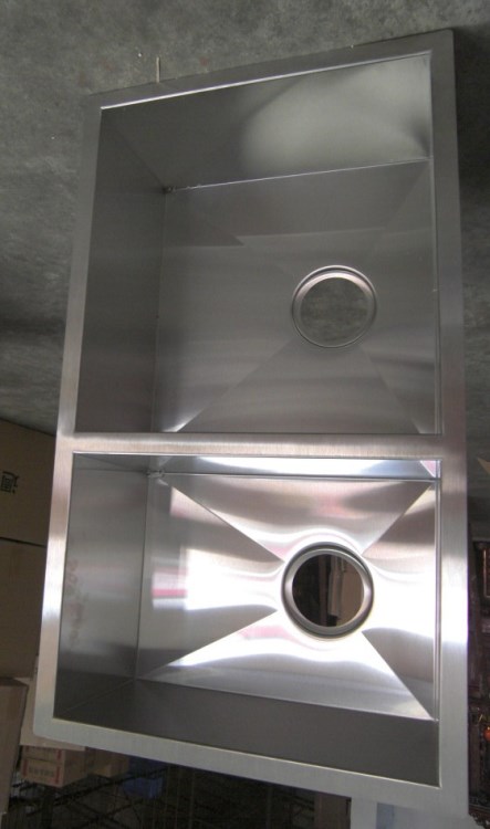 雙盆不銹鋼手工盆 星盆 廚房水槽304 出口盆 洗滌槽 可定做手工盆